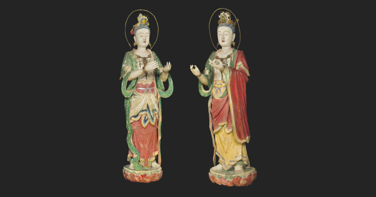 明代觀音殿彩塑/明代观音殿彩塑 明代彩塑#观音坐像#菩萨坐像#明代建筑#大雄宝殿#多福寺#国五#尖草坪区